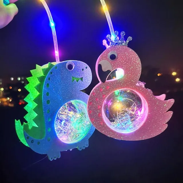 Prenosný LED detský "lampáš" v tvare zvieratka