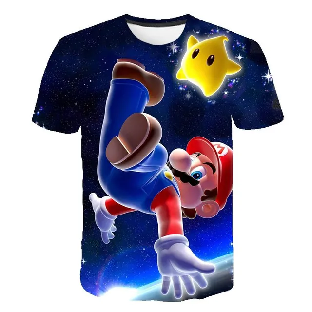 Tricou pentru copii cu design trendy cu Super Mario