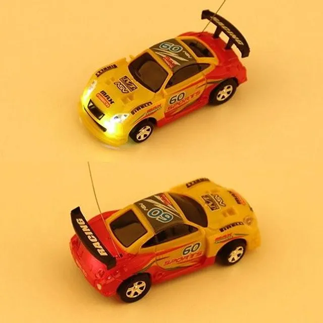 Mini RC model car in tube