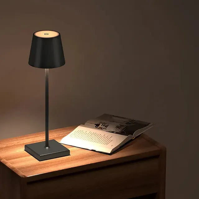 Portable table lamp LED night light rechargeable modern wireless table lamp