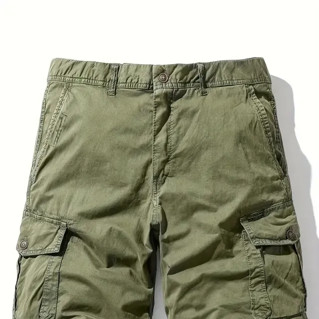 Men's Cotton Cargo Shorts Plus Size - Vintage Style