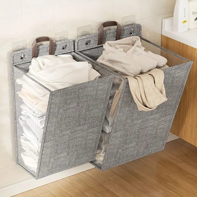 Wall folding basket for underwear