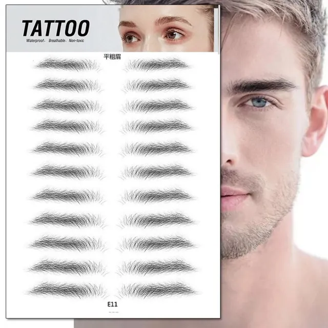 Autocolant microblading - tatuaj temporar pentru sprâncene