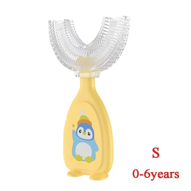 U alakú fehérítő fogkefe 2 és 12 év közötti gyermekek számára