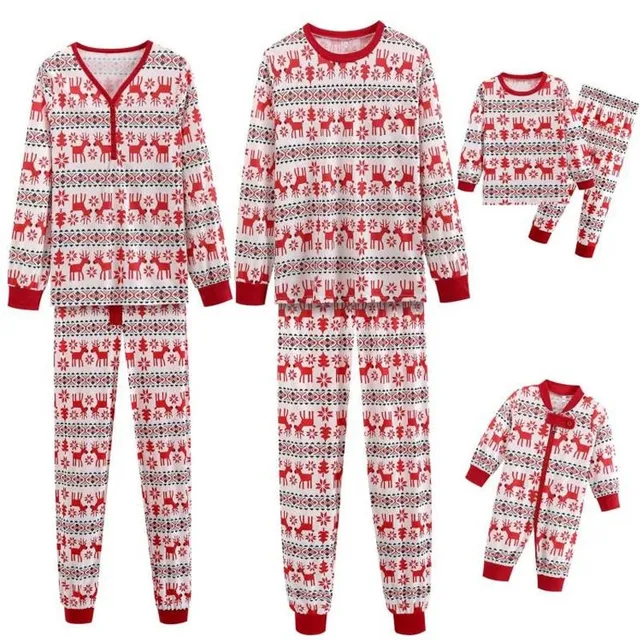 Pijama veselă de Crăciun pentru familia Trucco