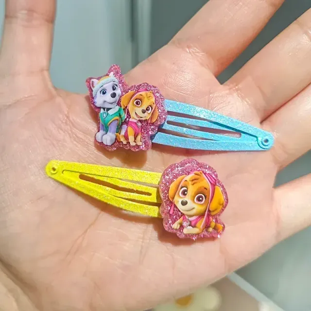 Accesorii pentru păr fetițe decorate cu personaje din desenele animate Tlapková Patrola în filmul de lungmetraj - PAW Patrol