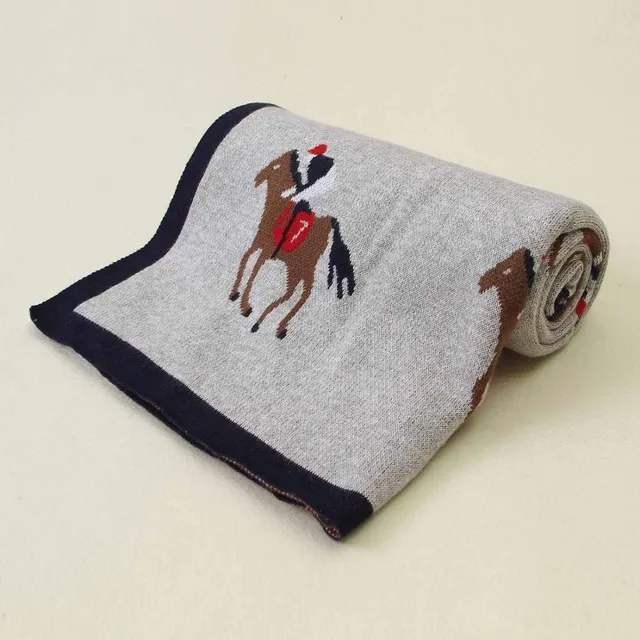 Baby blanket with horse