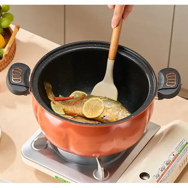 Pumpkin pot multifunctional cast-iron pressure to stew cooking stewing non-sticky