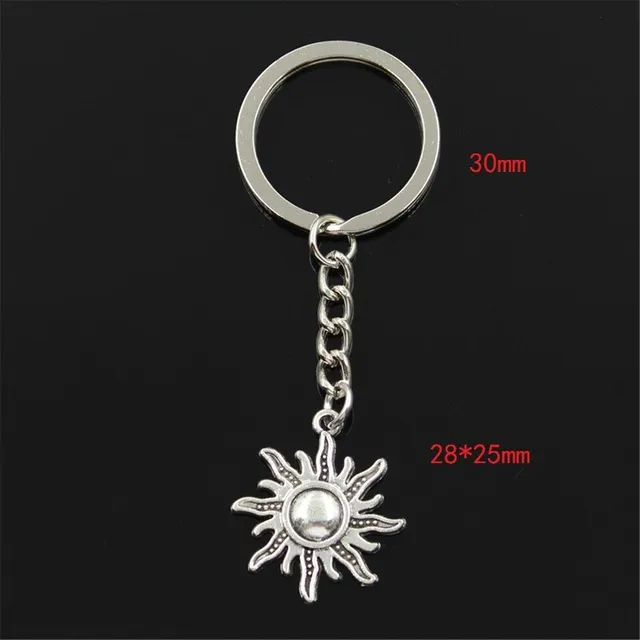 Beautiful modern keyring Sun