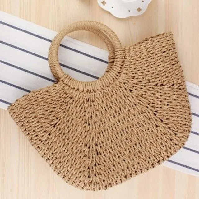 Hand knitted rattan shoulder bag - many types to choose from