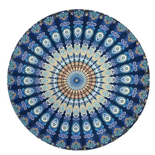 Modern original stylish beach towel with theme colorful mandala