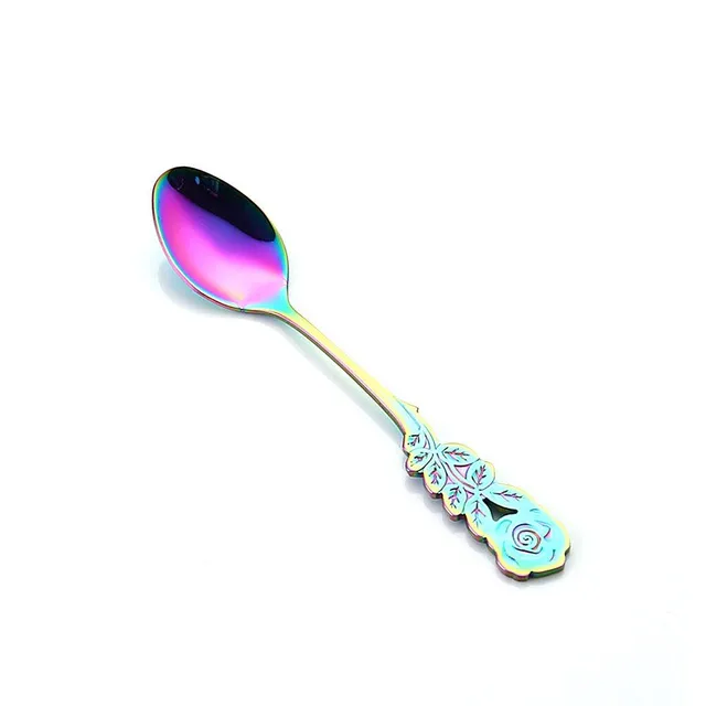 Coffee spoon with rose