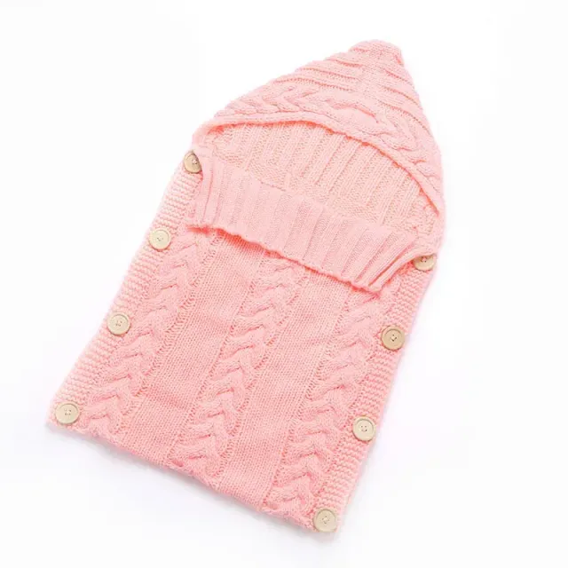 Knitted winter roll into a stroller for a pleasant sleep baby
