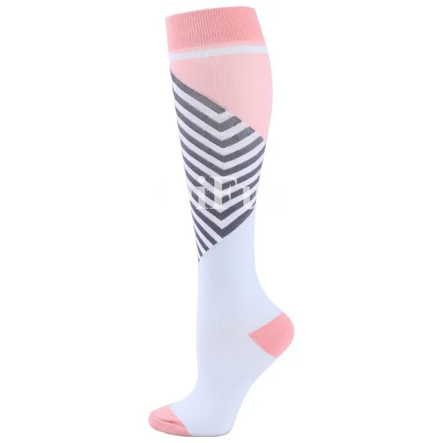 Compression high socks with various motifs