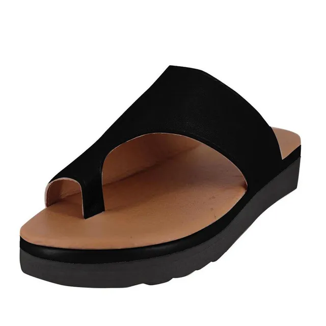 Comfortable orthopaedic sandals in black