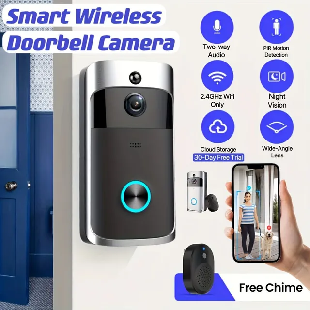 Wireless video bell camera with alarm