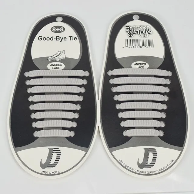 Unisex silicone shoelaces