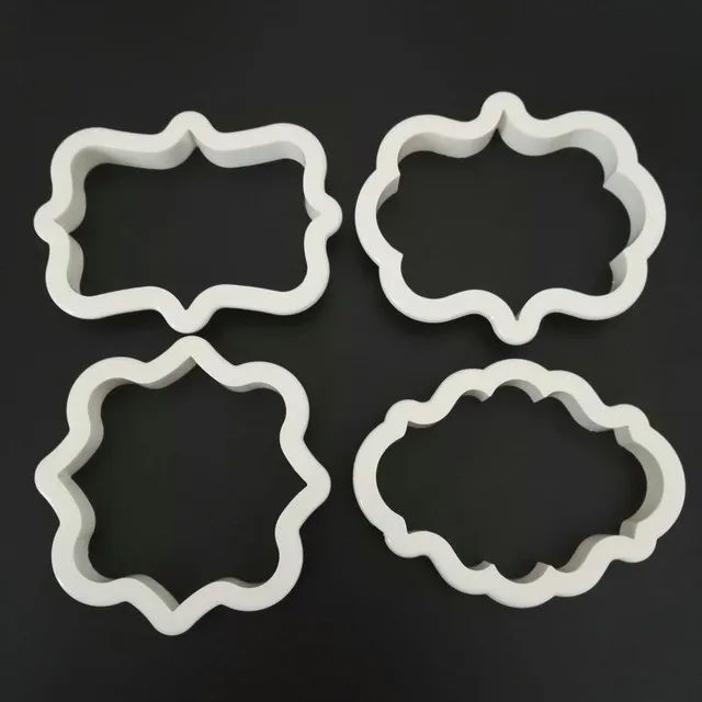Plastic cookie cutters - 4 pcs