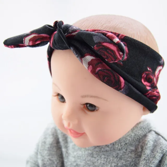 Zestaw ślicznych tkanin do głów dla mamusi i dziecka