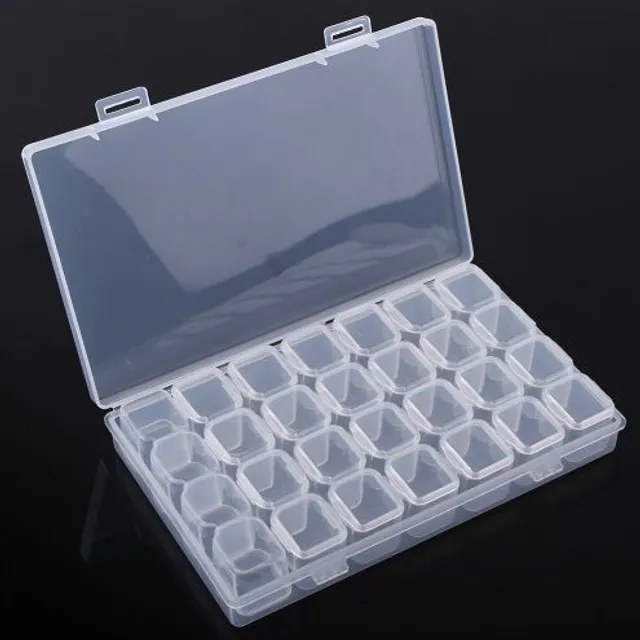 Plastic jewellery box - clear