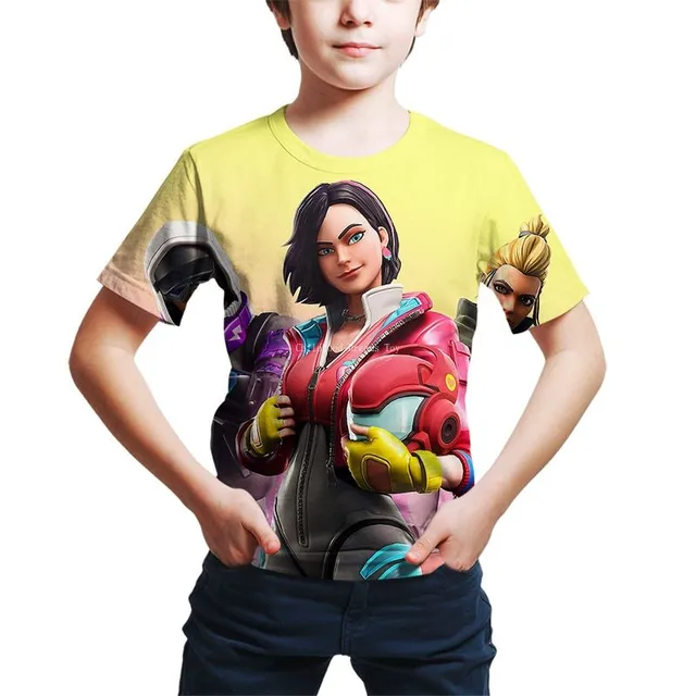 Men's T-shirt with stylish Fortnite printing