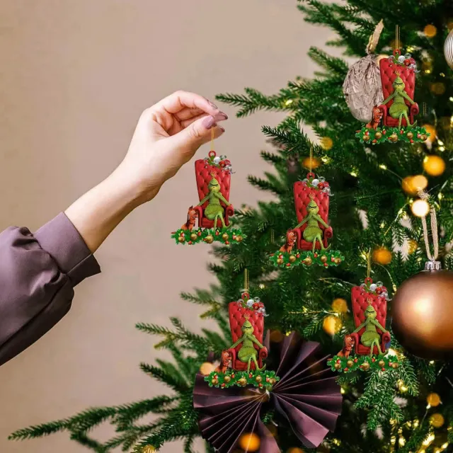 Závěsná dekorační vánoční ozdoba s motivem Grinch