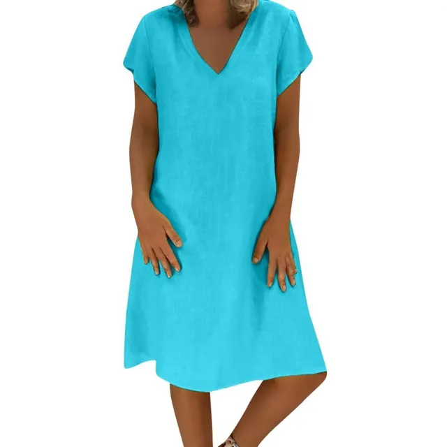 Femeii de vară rochie lenjerie gratuit blue s
