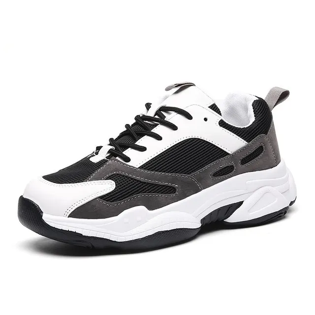 Male Trends Chunky Sneakers, Comfortable Proslip Sneakers Leisure Shoes with Soft Seat