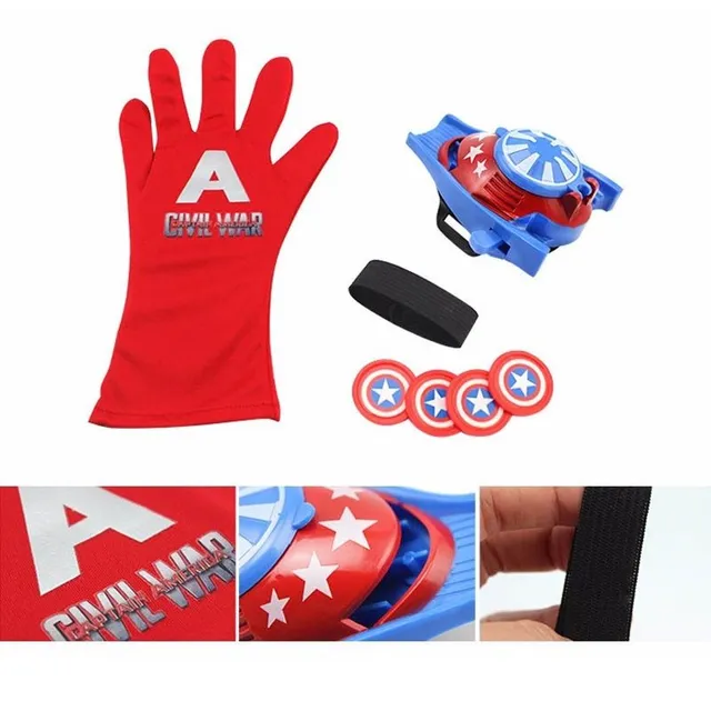 Action hero gloves - spider webbing america-launcher
