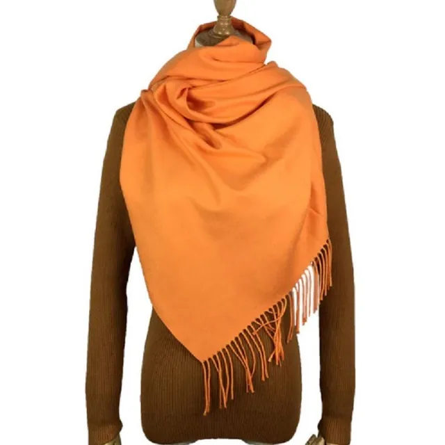 Eşarfă de caşmir de modă - 22 de culori oranzova