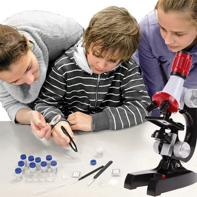 Mikroskop dziecięcy ze sprzętem