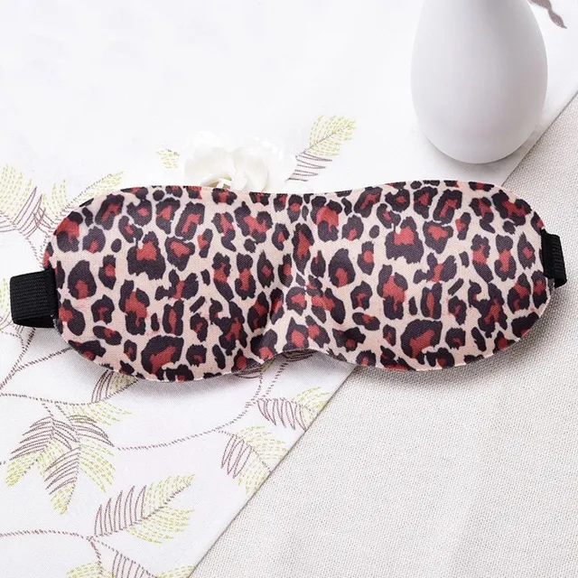 3D puha és kényelmes szemmaszk alváshoz Leopard