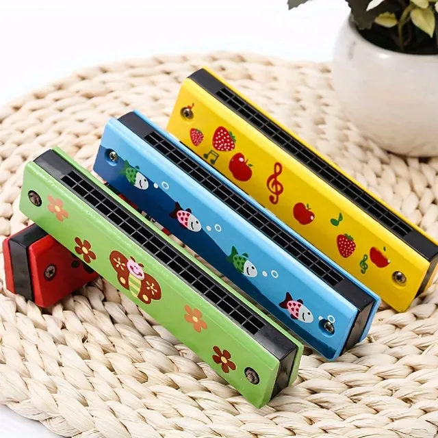 Baby blowing harmonica for beginners with 16 holes - music toy for children and parents