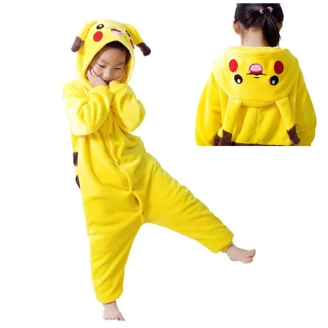 Detský moderný kostým s motívom Pokémonov - Pikachu