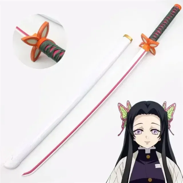 Katana din plastic potrivită pentru expoziție în stilul anime Demon Slayer - diverse tipuri