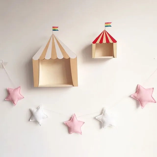 Decorative garlands with stars