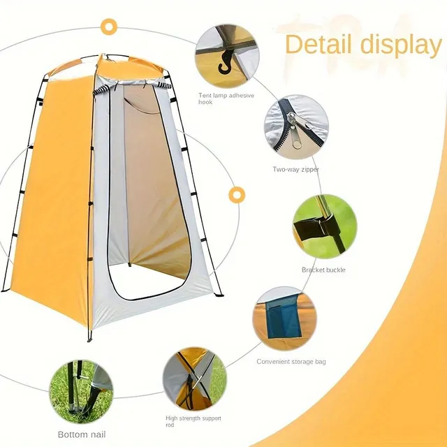 Portable shower tent