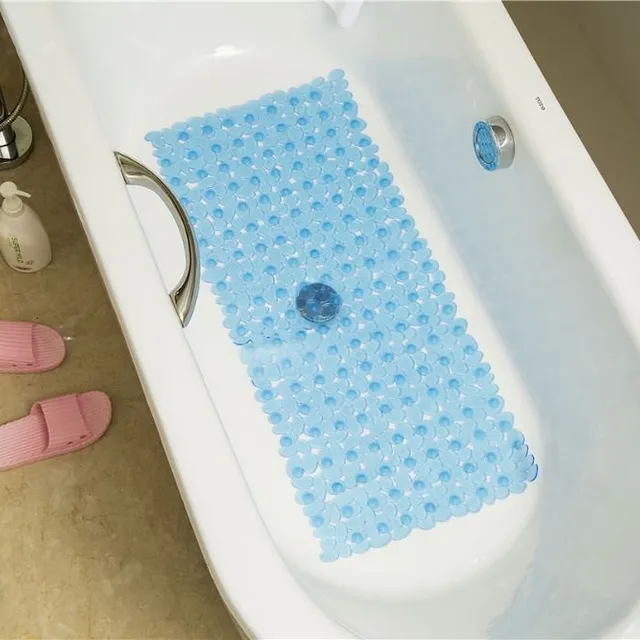 Proslip mat with suction cups for the bathroom