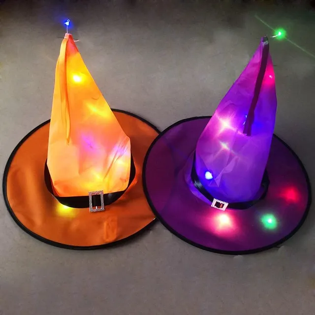 Chapeau de sorcière avec lumière LED