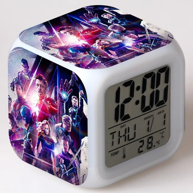 Alarm clock with theme Avengers 10