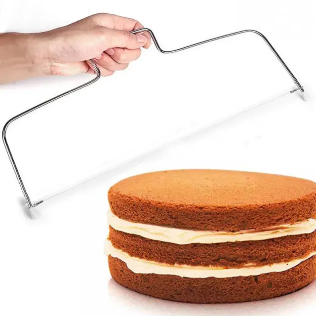 Adjustable stainless wire cake cutter