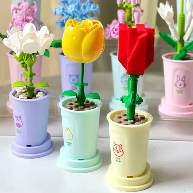 Buildable bouquet of roses - flower arrangement kit