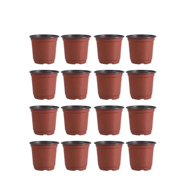 Ghivece de plastic pentru replantarea plantelor sau a florilor - diferite dimensiuni 50 bucăți