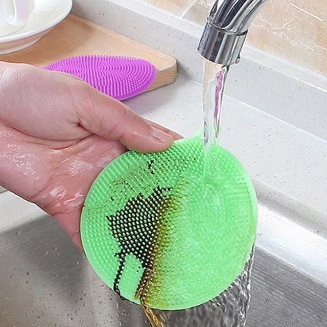 6-Piece Set of Silicone Dishwashing Sponges