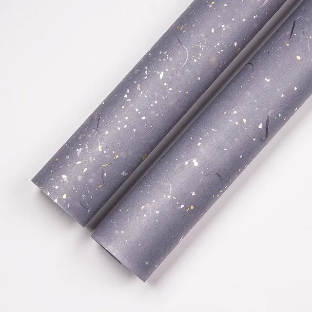 Luxus csomagolópapír pasztell színekben fémes részlettel