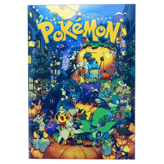 Halloweenský kalendář s 24 ks Pokémonů