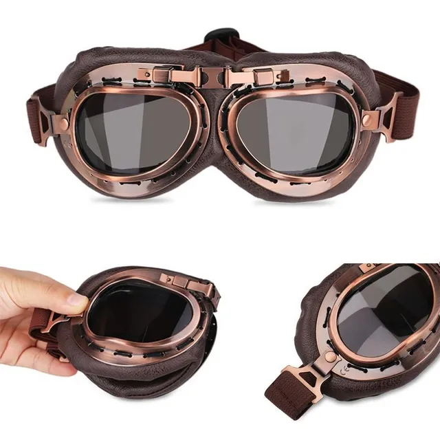 Vintage motorcycle glasses