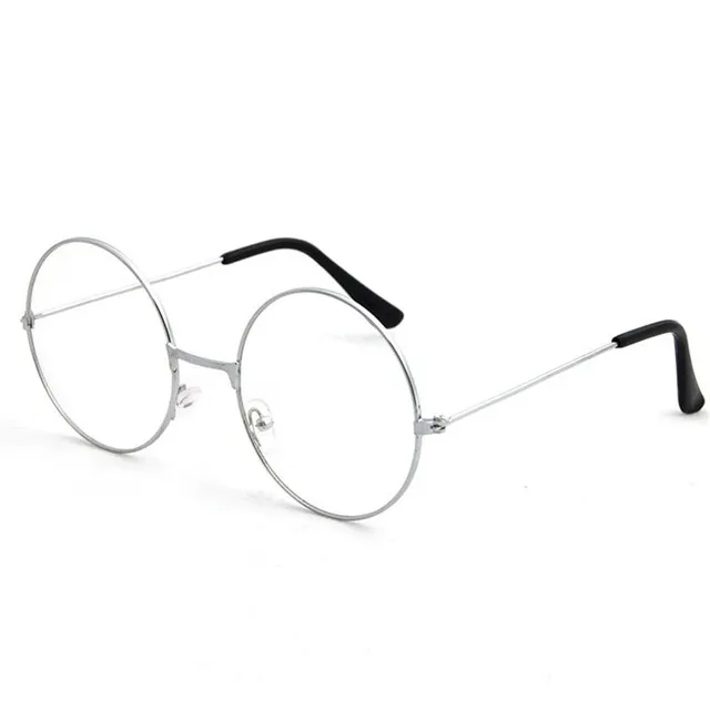 Stylové retro brýle Falty silver