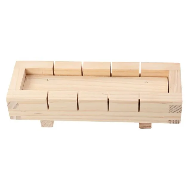 Wooden form for sushi