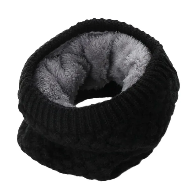 Stylish knitted unisex neck warmer Choncey black